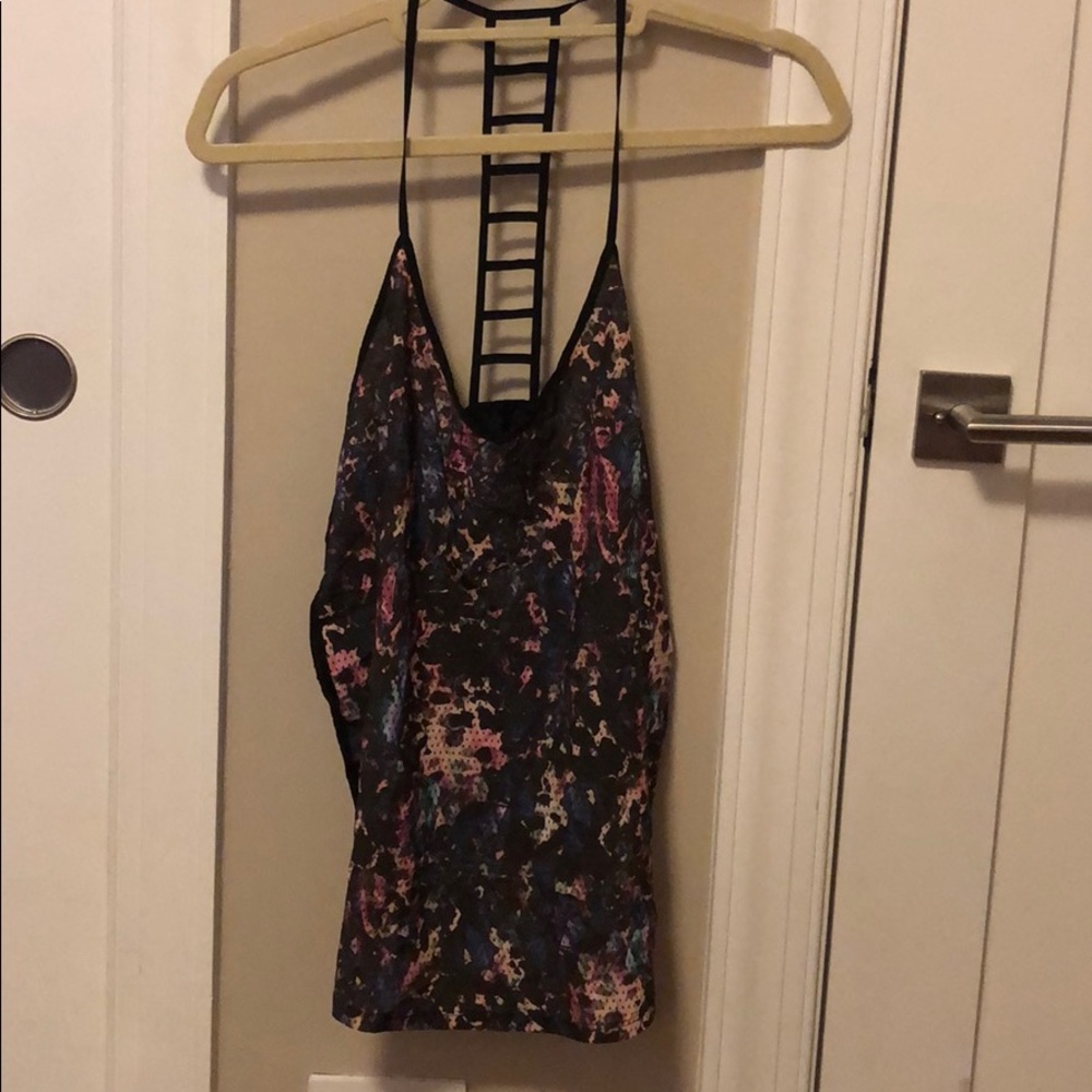 Three - lululemon workout, uniqlo tank, pink top